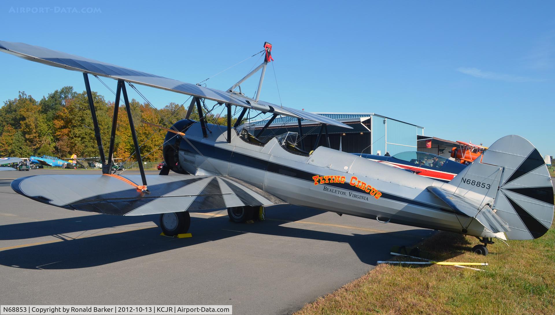 N68853, Boeing A75N1(PT17) C/N 75-5418, Flying Circus - Culpeper Air Fest 2012