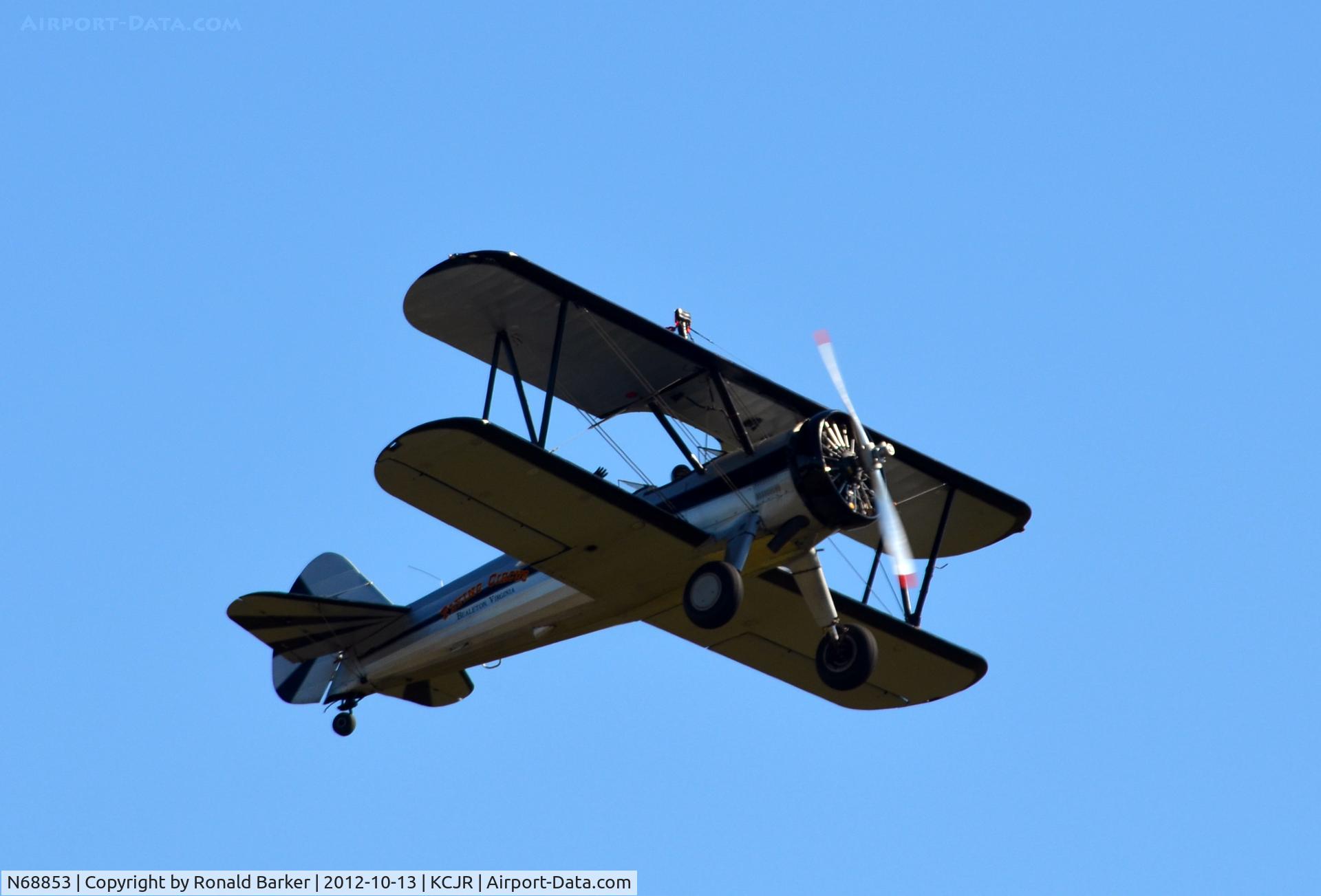 N68853, Boeing A75N1(PT17) C/N 75-5418, Flyby - Flying Circus - Culpeper Air Fest 2012