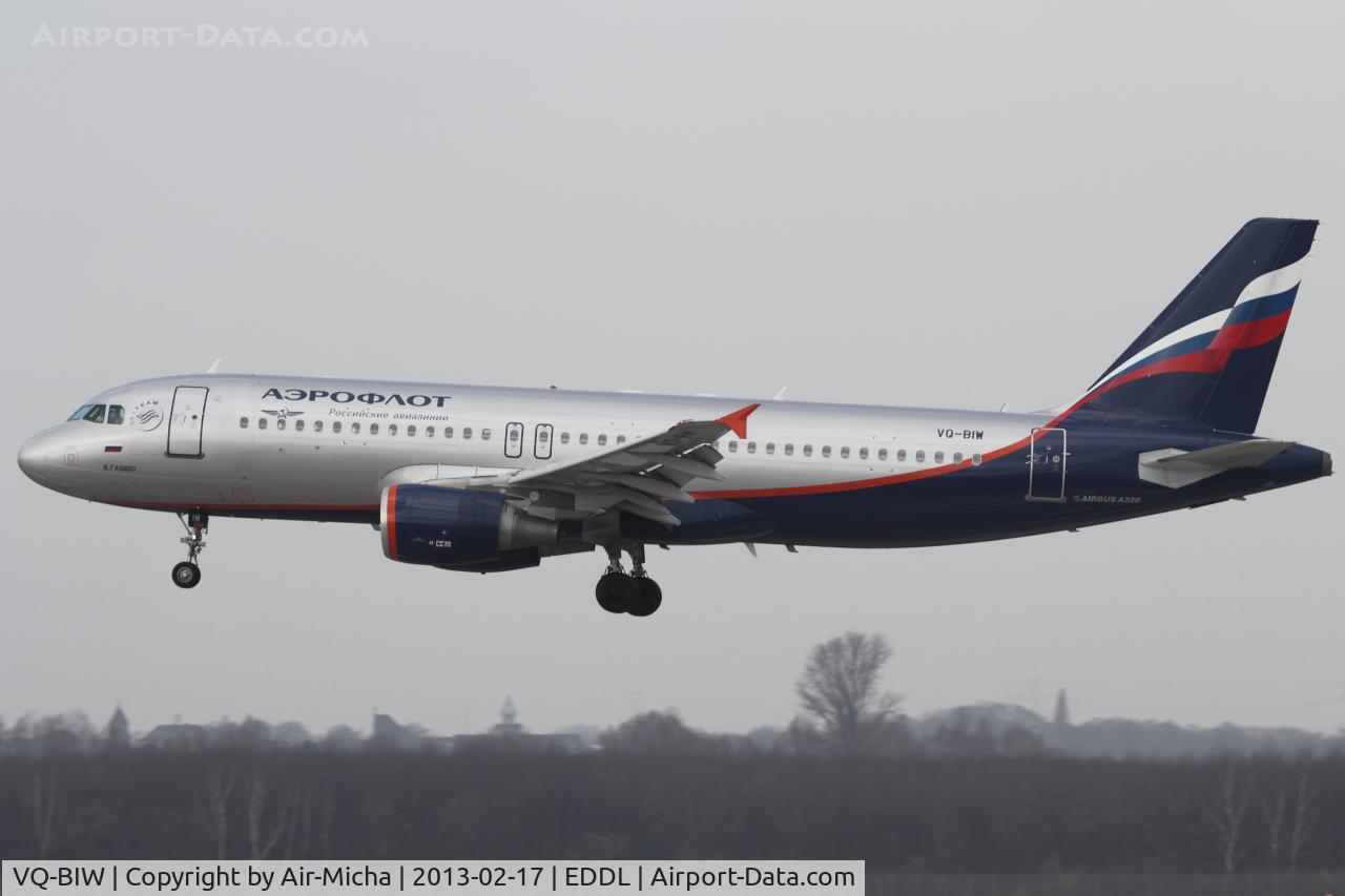 VQ-BIW, 2011 Airbus A320-214 C/N 4579, Aeroflot, Airbus A320-214, CN: 4579, Aircraft Name: V. Glushko