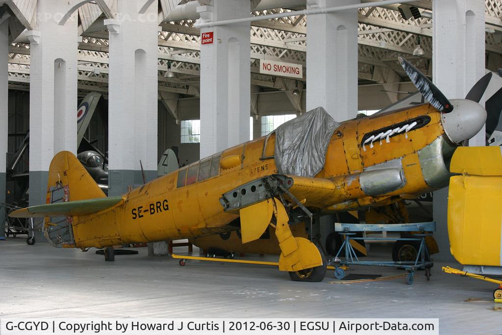 G-CGYD, 1944 Fairey Firefly 1 C/N F.6071, Marked as SE-BRG but registered as G-CGYD on 2nd September 9th 2011.