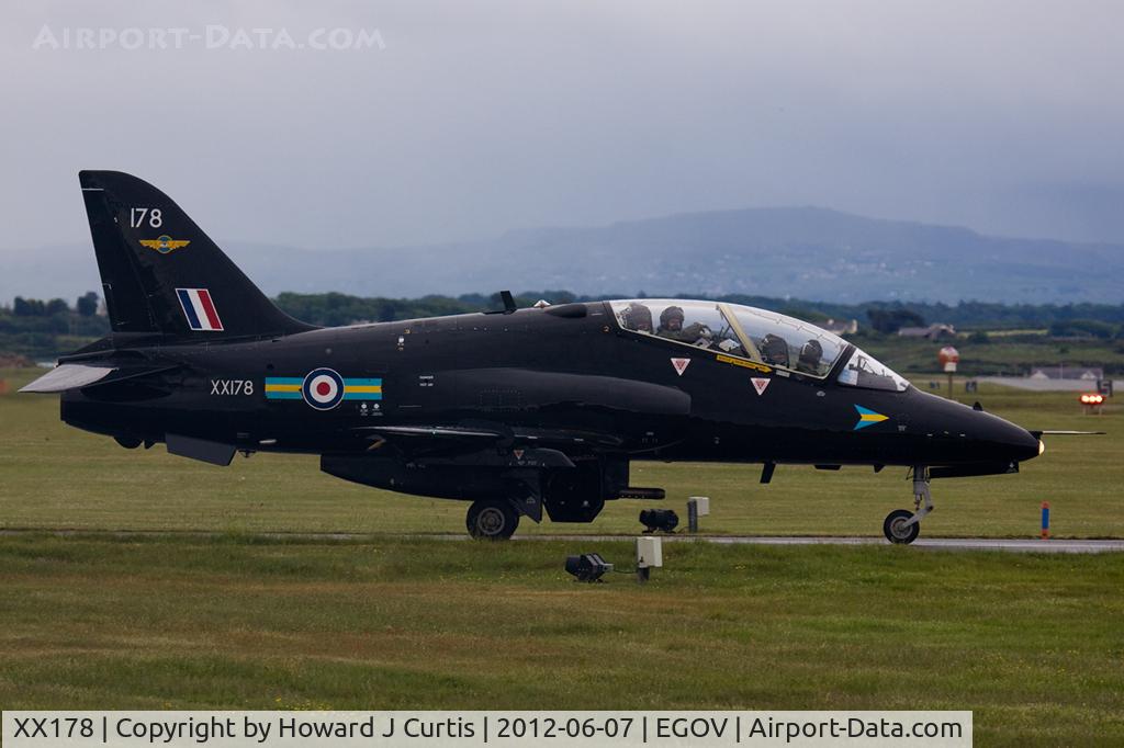 XX178, 1977 Hawker Siddeley Hawk T.1W C/N 025/312025, Operated by 4 FTS/208(R) Squadron. Since to store at Shawbury.