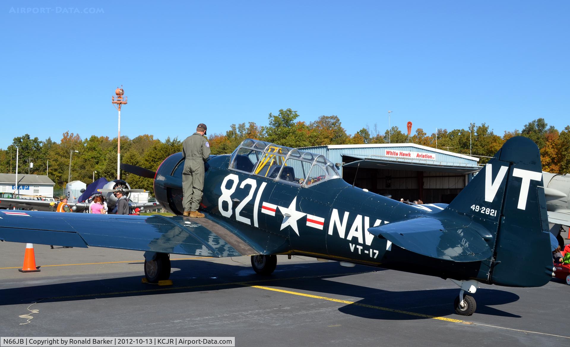 N66JB, 1949 North American T-6G Texan C/N 168-19, Culpeper Air Fest 2012