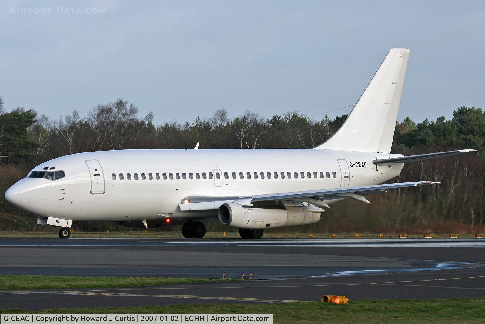 G-CEAC, 1974 Boeing 737-229 C/N 20911, Now devoid of Palmair European titles.