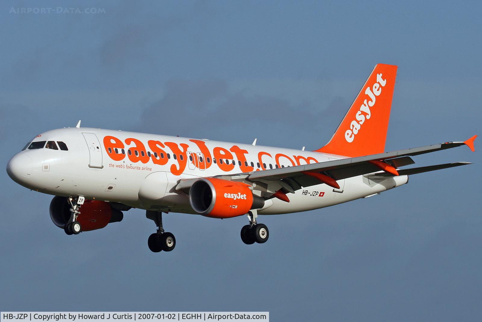 HB-JZP, 2005 Airbus A319-111 C/N 2427, easyJet Switzerland.