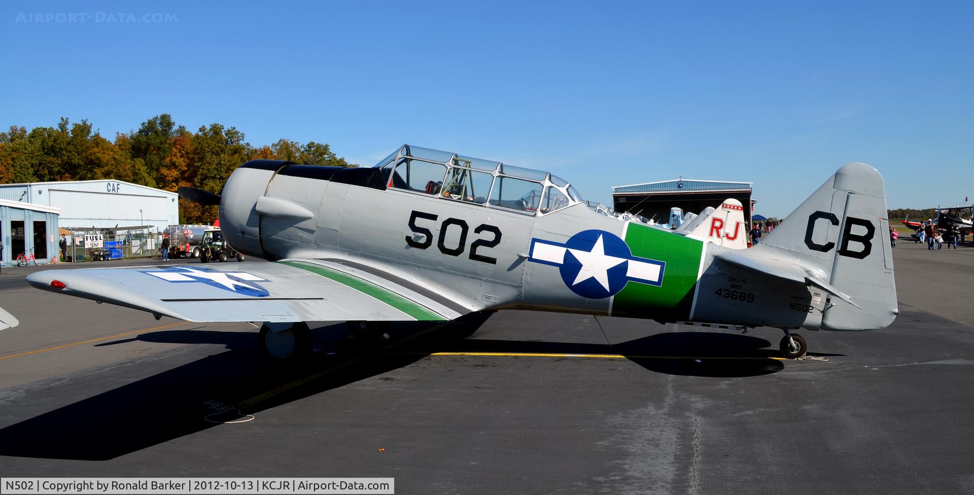 N502, 1941 North American SNJ-5 Texan Texan C/N 43689, Culpeper Air Fest 2012