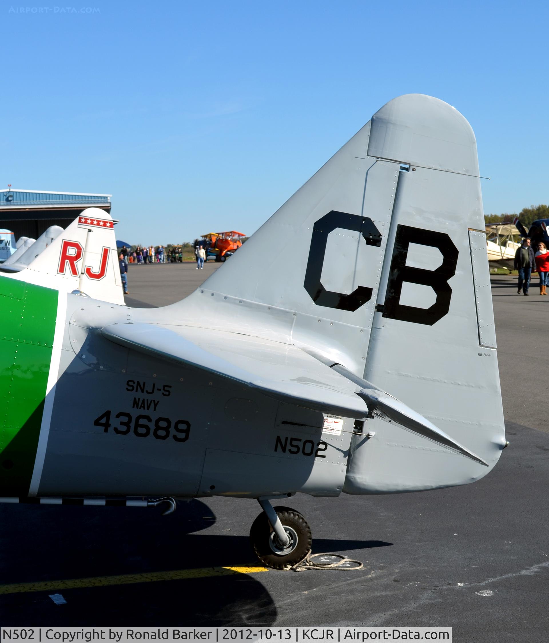 N502, 1941 North American SNJ-5 Texan Texan C/N 43689, Culpeper Air Fest 2012
