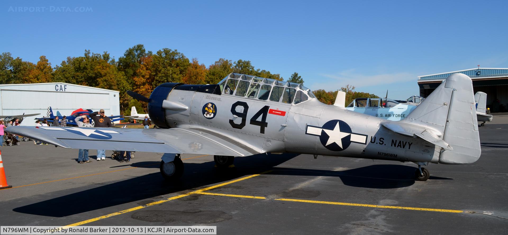 N796WM, 1943 North American AT-6D Texan C/N 88-15328, Culpeper Air Fest 2012