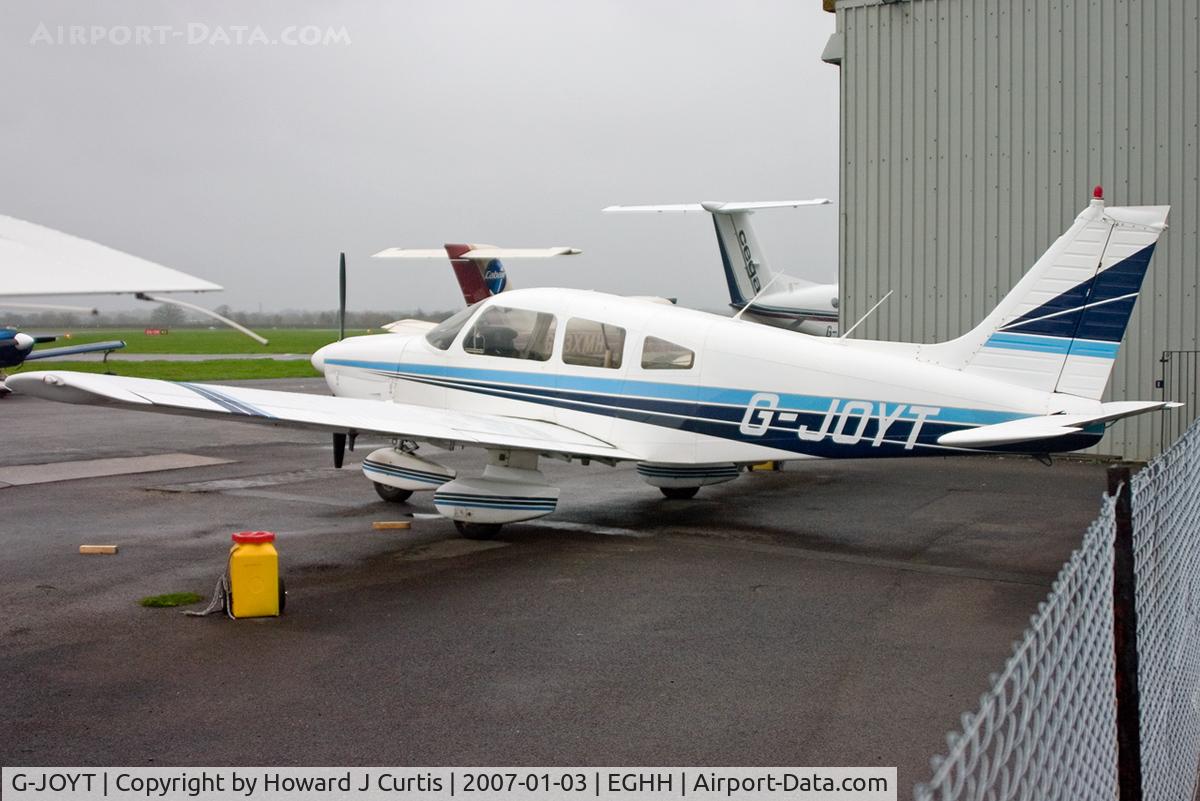 G-JOYT, 1979 Piper PA-28-181 Cherokee Archer II C/N 28-7990132, Privately owned.