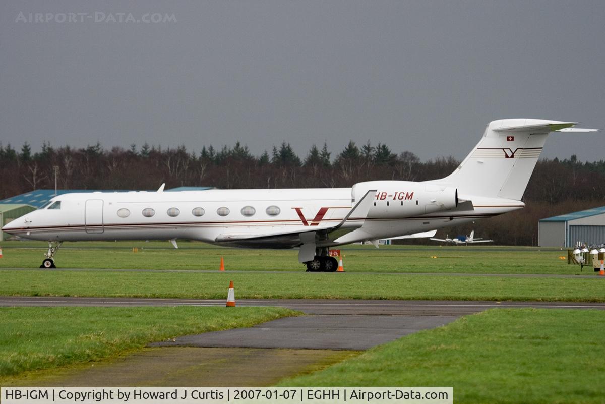 HB-IGM, 2003 Gulfstream Aerospace GV-SP (G550) C/N 5004, Corporate