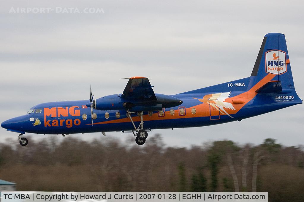 TC-MBA, 1983 Fokker F-27-500 Friendship C/N 10654, MNG Kargo