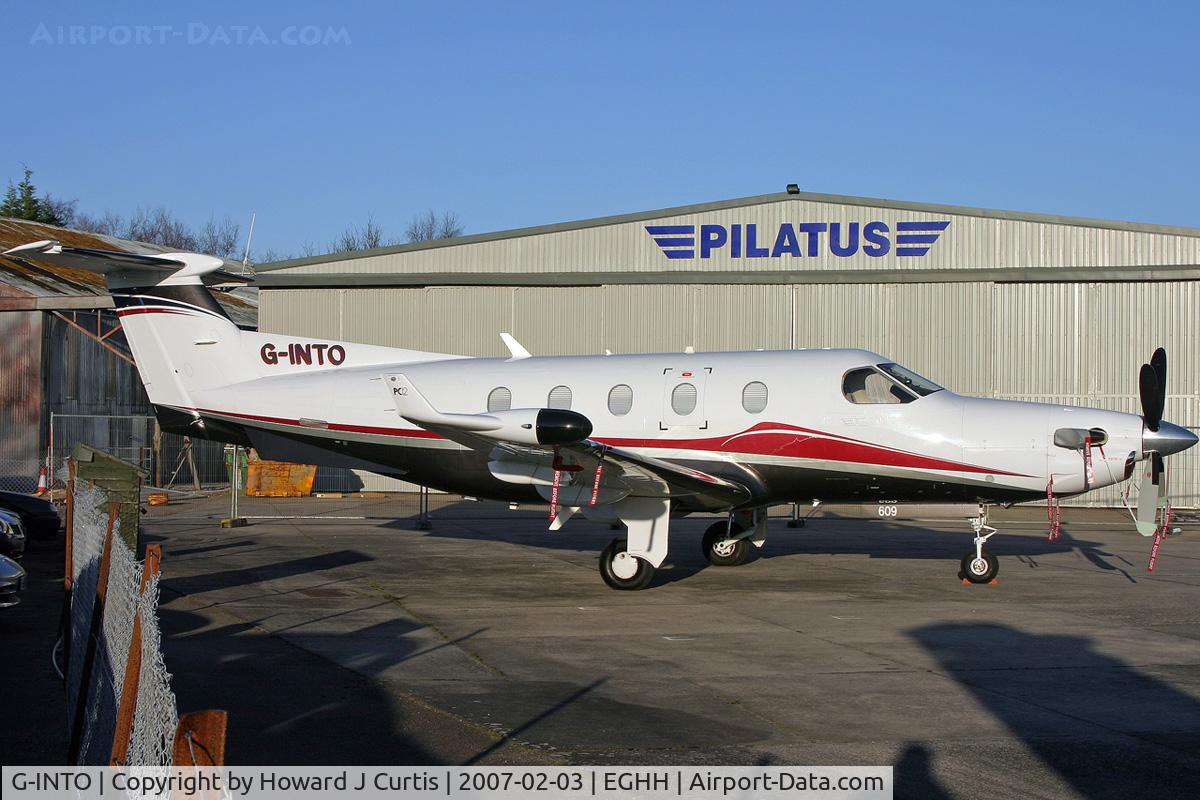 G-INTO, 2005 Pilatus PC-12/45 C/N 609, Privately owned.