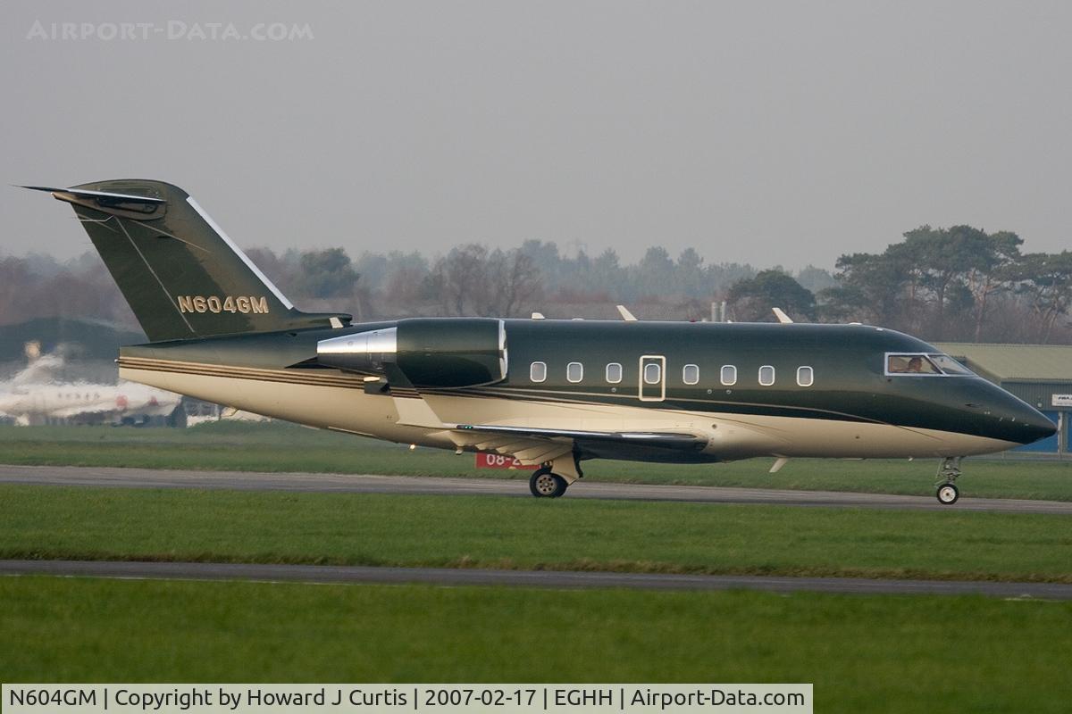 N604GM, 1998 Bombardier Challenger 604 (CL-600-2B16) C/N 5399, Corporate.