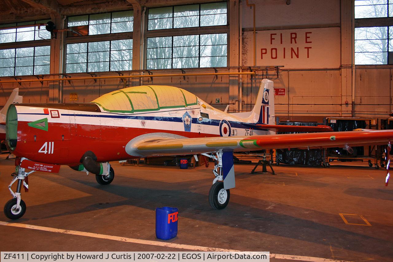 ZF411, 1992 Short S-312 Tucano T1 C/N S130/T101, Royal Air Force, in store.