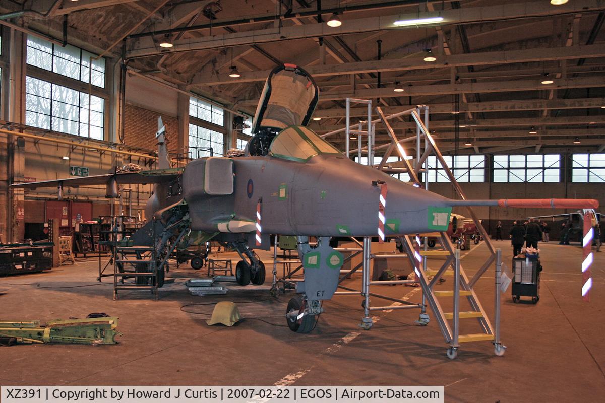 XZ391, 1977 Sepecat Jaguar GR.3 C/N S.156, Royal Air Force, in store.