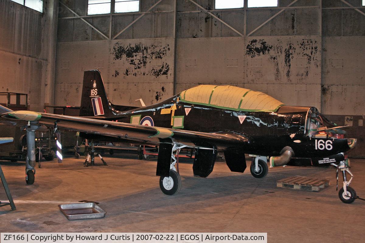 ZF166, 1989 Short S-312 Tucano T1 C/N S018/T18, Royal Air Force, in store