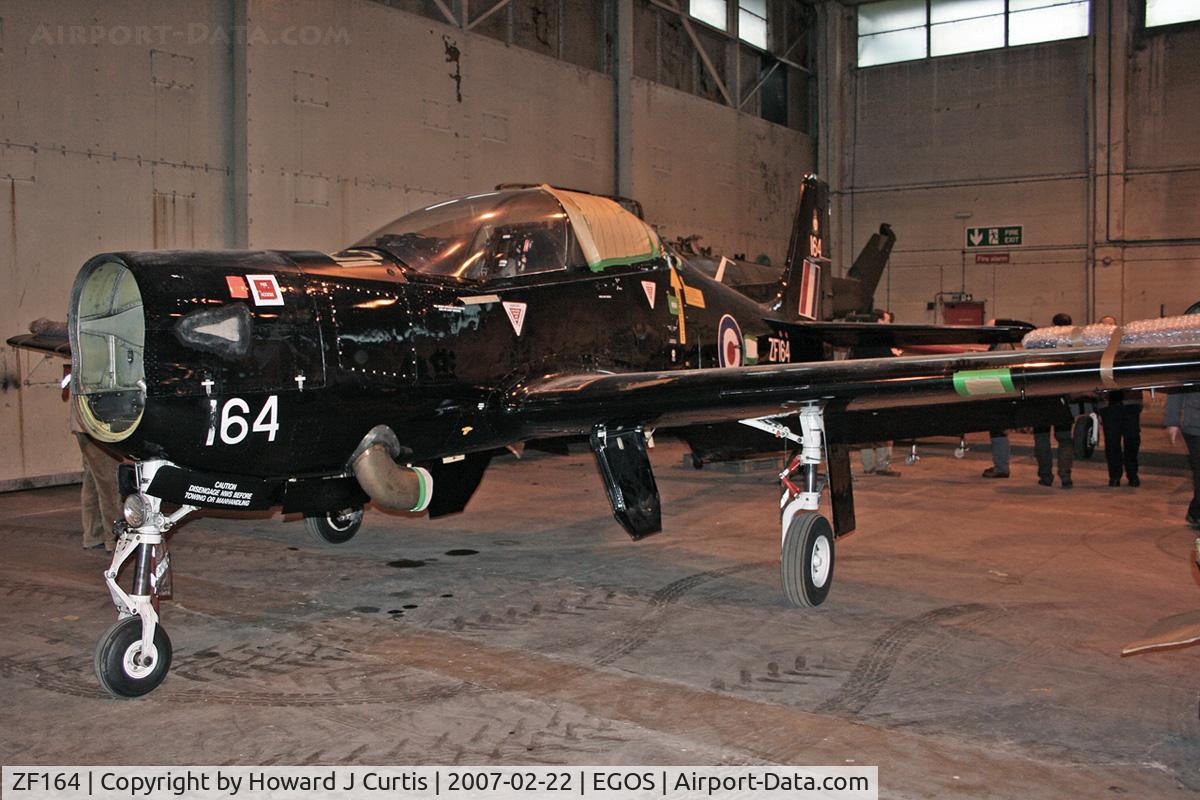 ZF164, 1989 Short S-312 Tucano T1 C/N S016/T16, Royal Air Force, in store