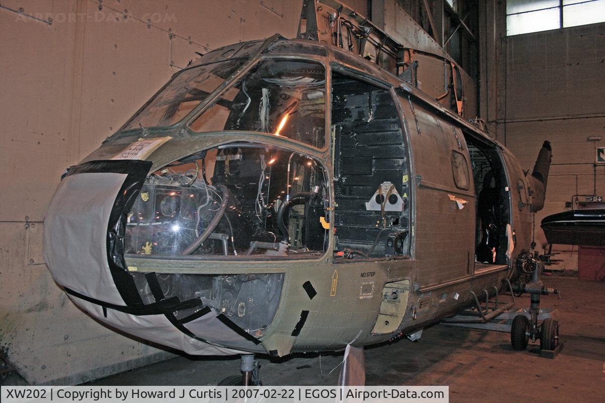 XW202, 1971 Westland Puma HC.1 C/N 1061/F9749, Royal Air Force, in store