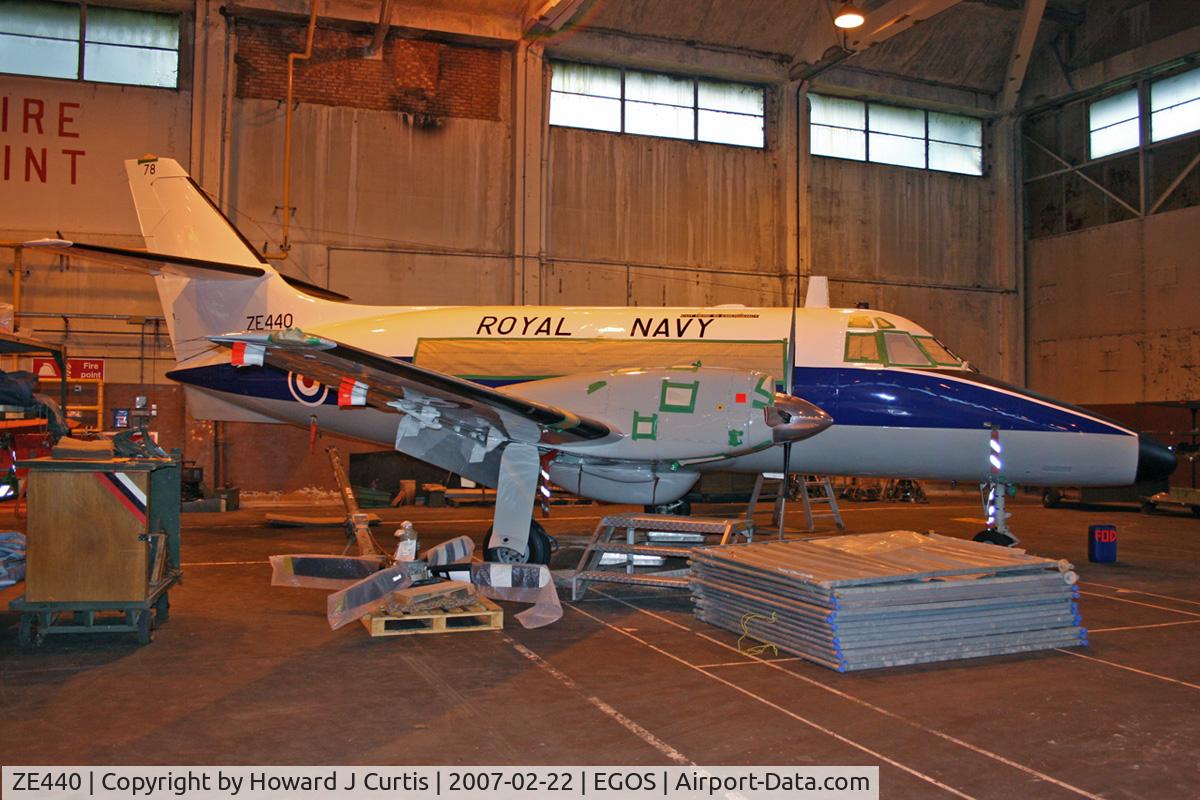 ZE440, 1985 Scottish Aviation HP-137 Jetstream T.3 C/N 659, Royal Navy, in store