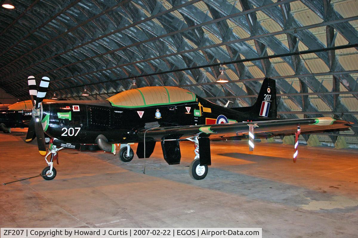 ZF207, 1989 Short S-312 Tucano T1 C/N S032/T32, Royal Air Force, in store