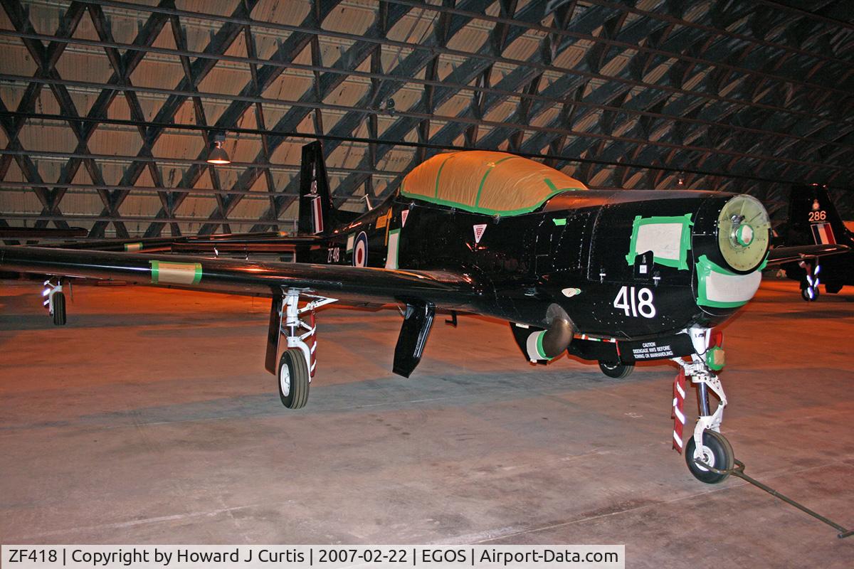 ZF418, 1992 Short S-312 Tucano T1 C/N S137/T108, Royal Air Force, in store