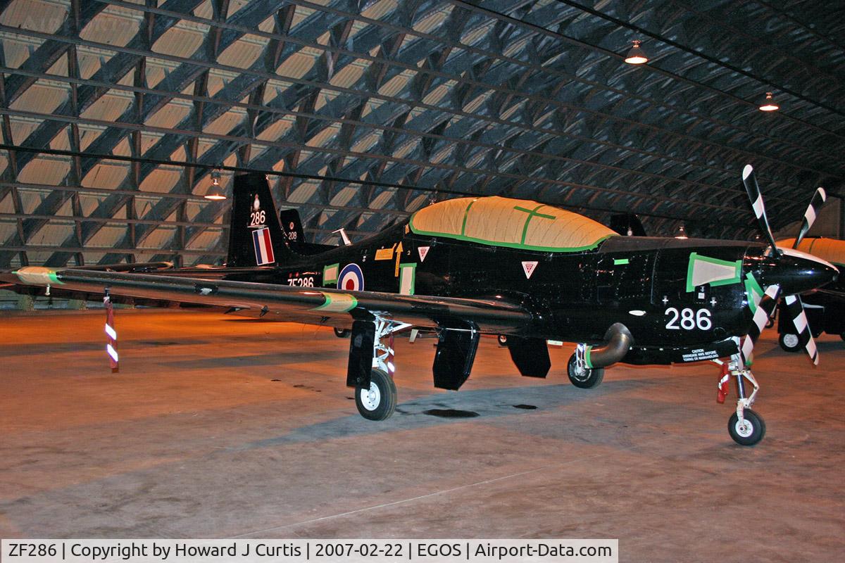 ZF286, 1991 Short S-312 Tucano T1 C/N S084/T57, Royal Air Force, in store
