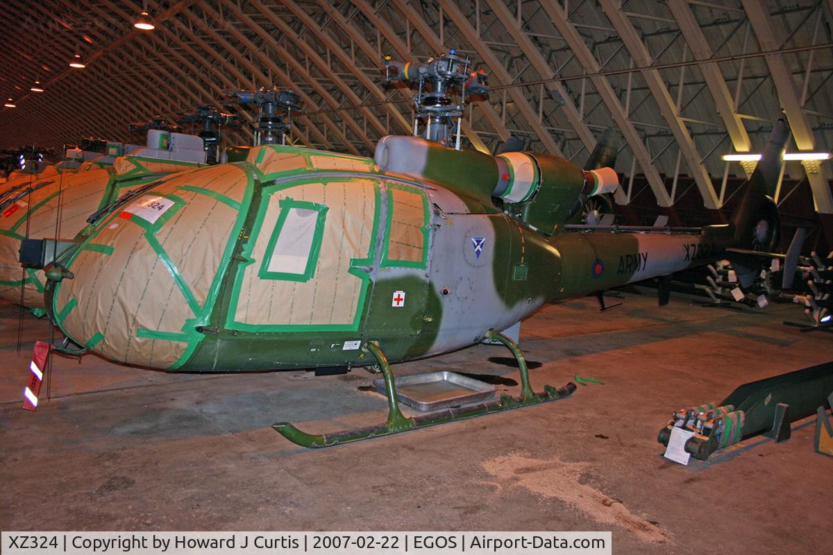 XZ324, 1977 Westland SA-341B Gazelle AH1 C/N 1634, Army Air Corps, in store