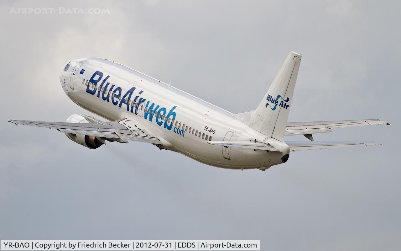 YR-BAO, 1991 Boeing 737-42C C/N 24813, departure from Stuttgart
