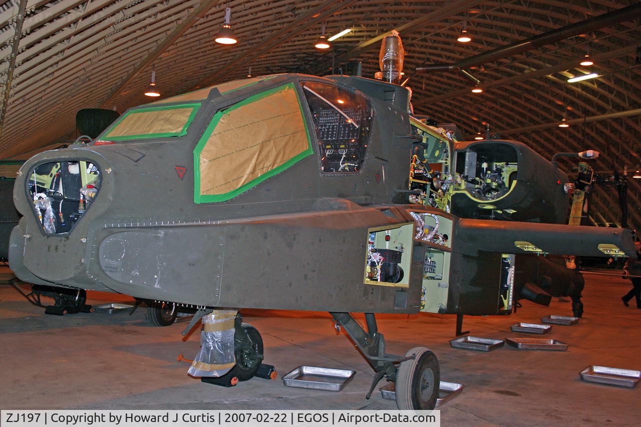 ZJ197, 2004 Westland Apache AH.1 C/N WAH.32, Army Air Corps, in store