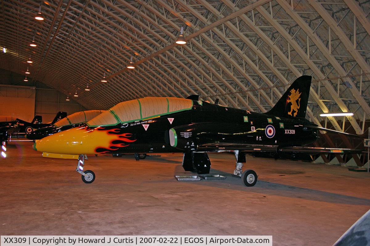 XX309, 1980 Hawker Siddeley Hawk T.1 C/N 144/312134, Royal Air Force, in store
