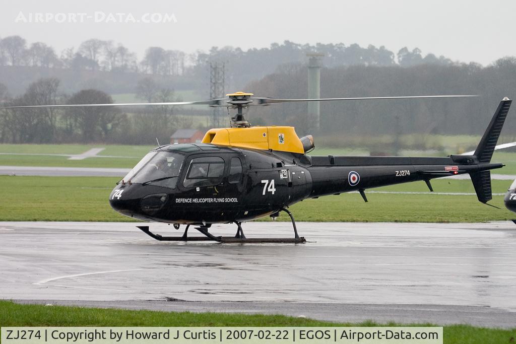 ZJ274, 1997 Eurocopter AS-350BB Squirrel HT1 Ecureuil C/N 3008, Defence Helicopter Flying School.