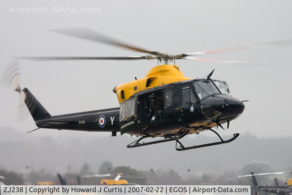 ZJ238, 1997 Bell 412EP Griffin HT1 C/N 36162, Defence Helicopter Flying School/60 Squadron. Coded Y. The codes (in registration order) spell S-I-X-T-Y-R-U-L-E-O-K!