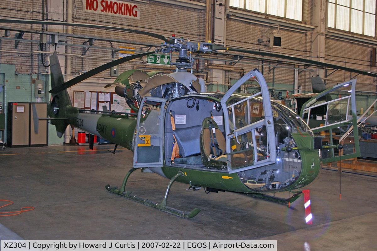 XZ304, 1976 Westland SA-341B Gazelle AH1 C/N 1542, Army Air Corps.
