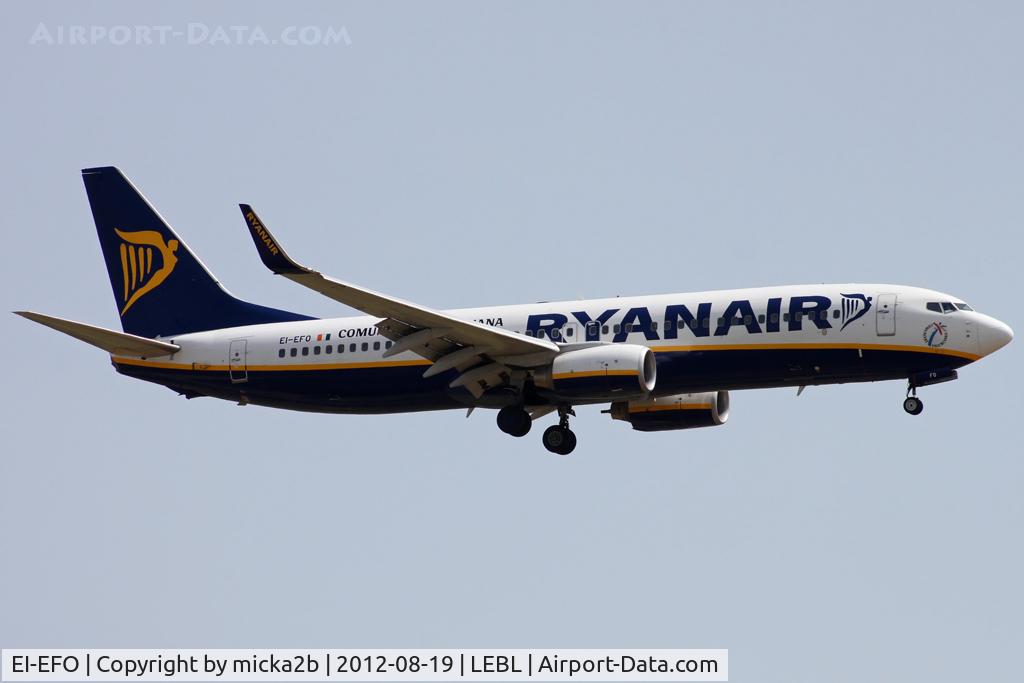 EI-EFO, 2009 Boeing 737-8AS C/N 37539, Landing