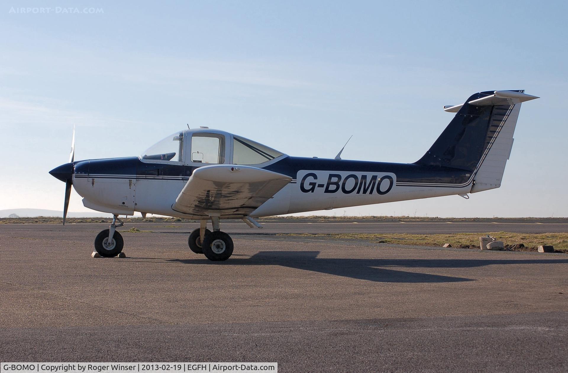 G-BOMO, 1981 Piper PA-38-112 Tomahawk Tomahawk C/N 38-81A0161, Resident Tomahawk operated by Cambrian Flying Club.