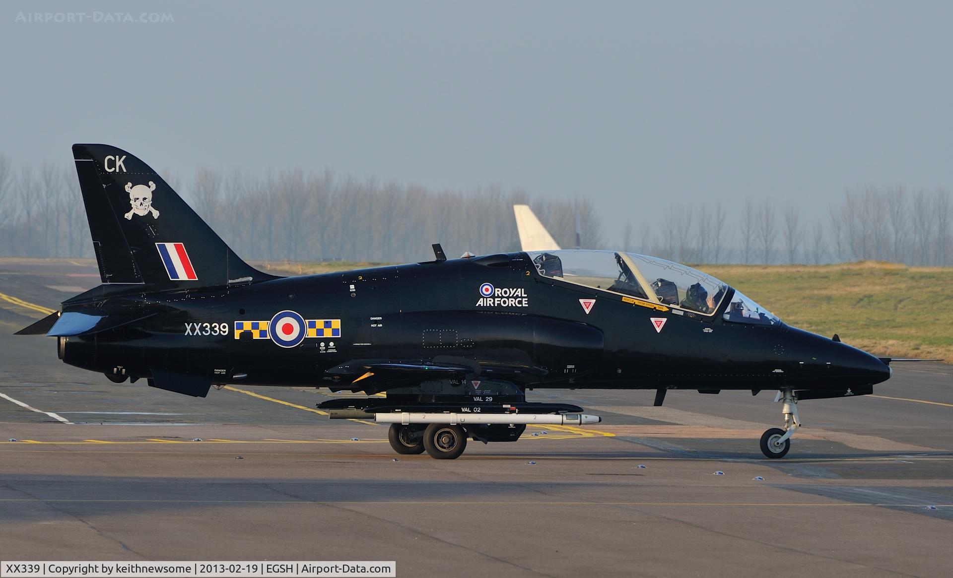 XX339, 1981 Hawker Siddeley Hawk T.1A C/N 188/312163, Black Hawk @ Norwich ??