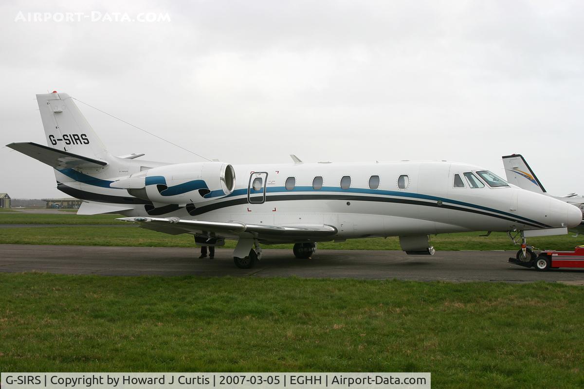 G-SIRS, 2001 Cessna 560XL Citation Excel C/N 560-5185, Corporate