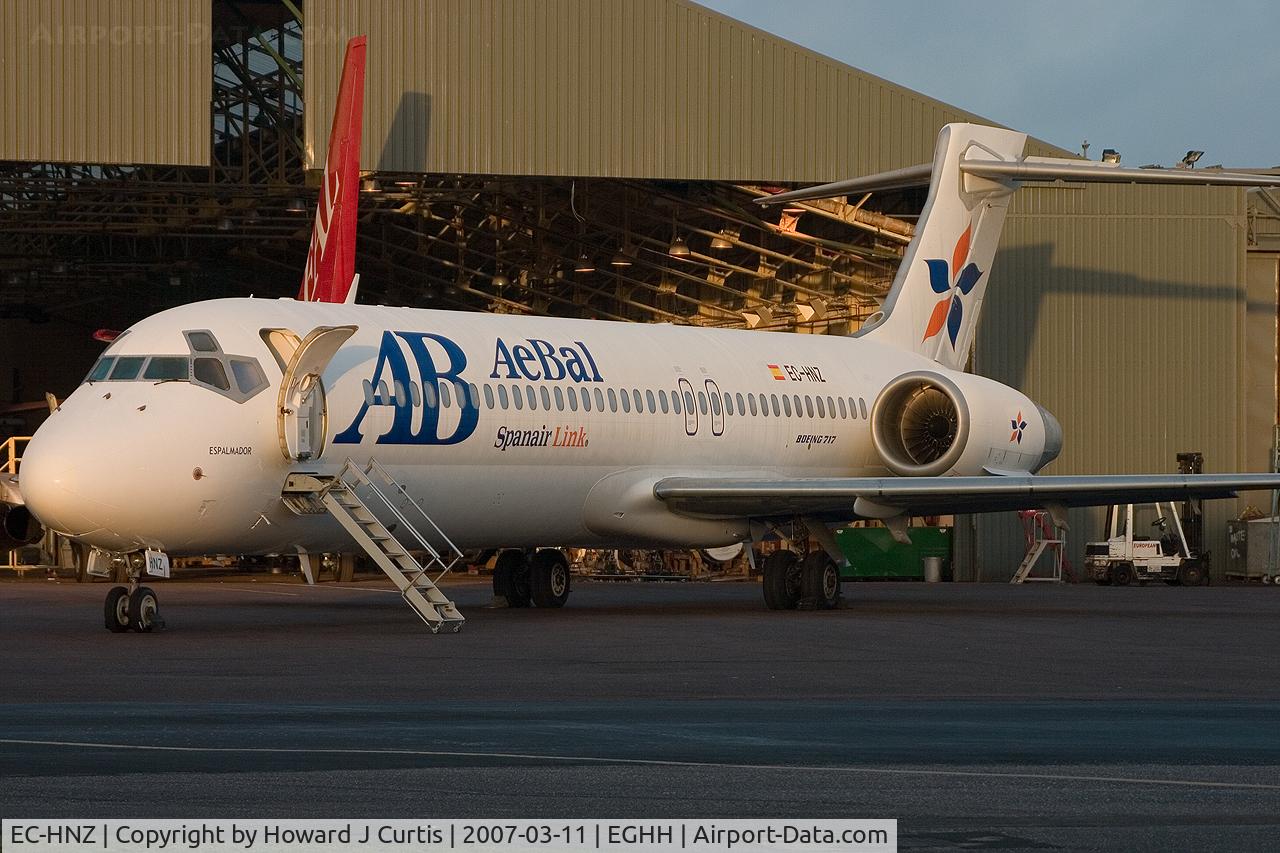 EC-HNZ, 2000 Boeing 717-2CM C/N 55060, AeBal (Spanair Link) fresh from respray