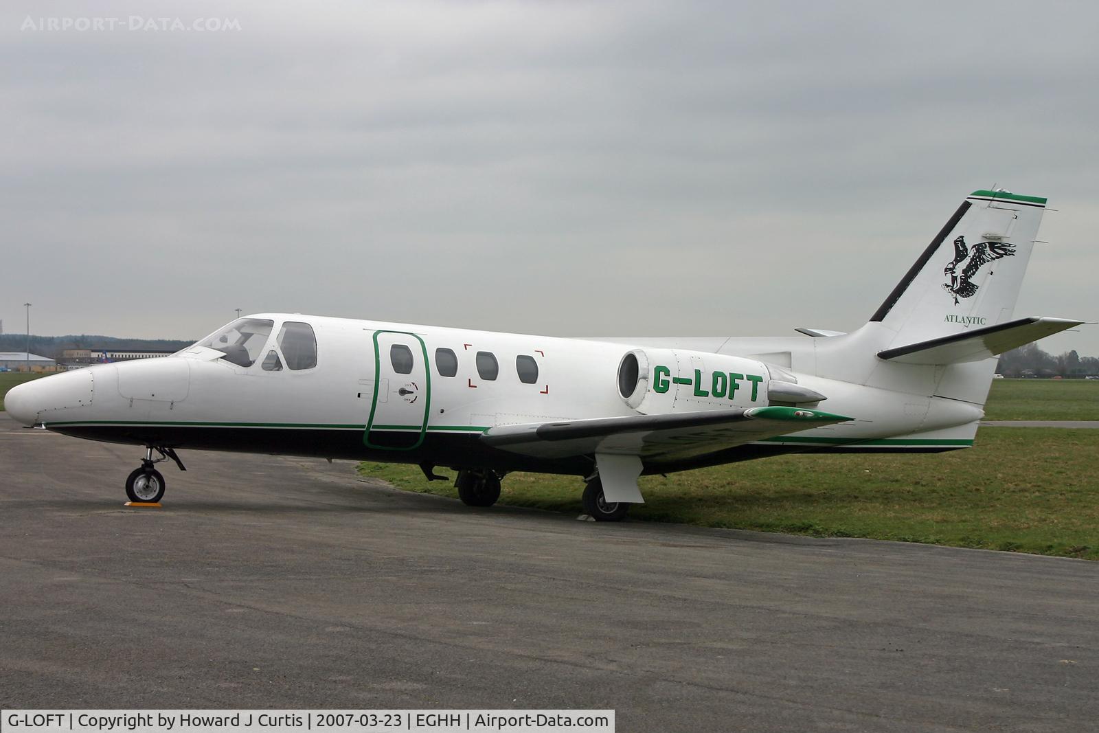 G-LOFT, 1976 Cessna 500 Citation C/N 500-0331, Atlantic Airlines colours.