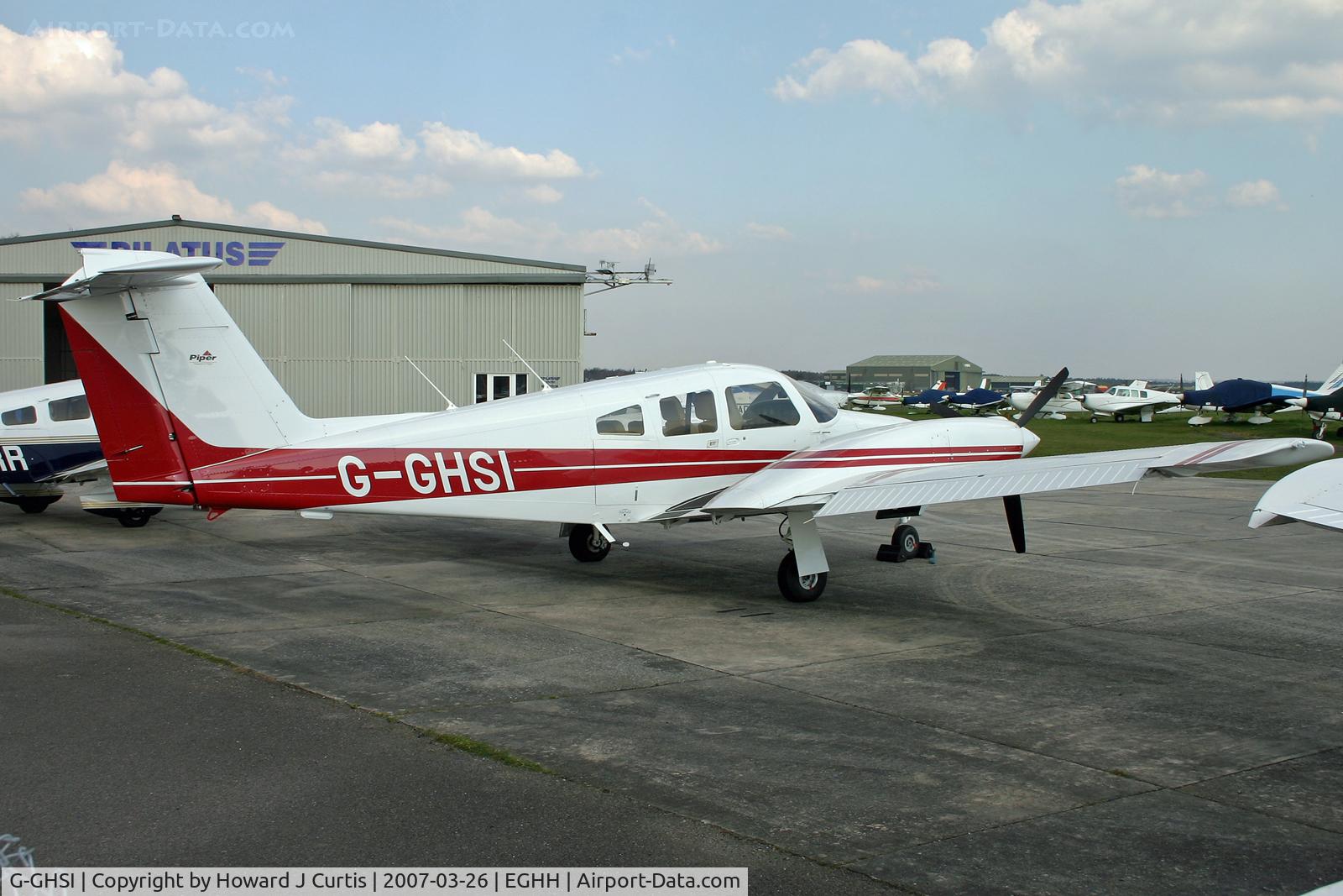 G-GHSI, 1981 Piper PA-44-180T Turbo Seminole C/N 44-8107026, Privately owned.