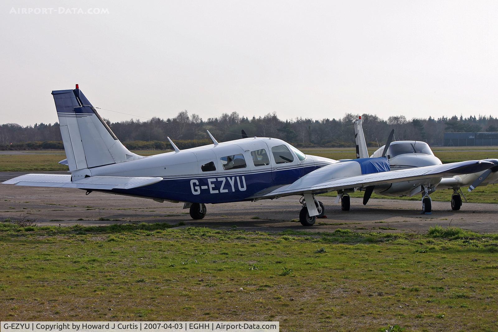 G-EZYU, 1974 Piper PA-34-200 Seneca C/N 34-7450110, Privately owned.