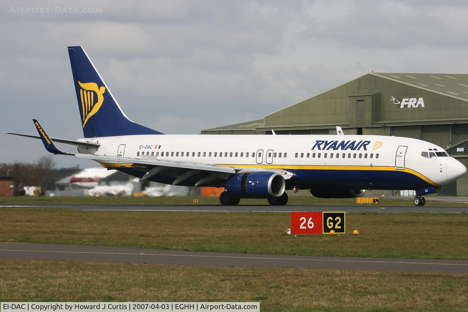 EI-DAC, 2002 Boeing 737-8AS C/N 29938, Ryanair