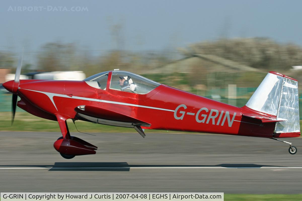 G-GRIN, 1999 Vans RV-6 C/N PFA 181-12409, At the PFA fly-in. Privately owned.