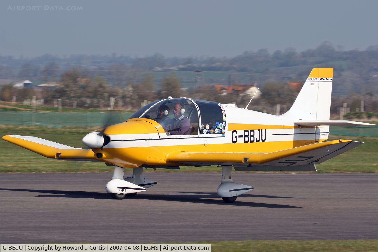 G-BBJU, 1973 Robin DR-400-140 Major C/N 874, At the PFA fly-in. Privately owned.