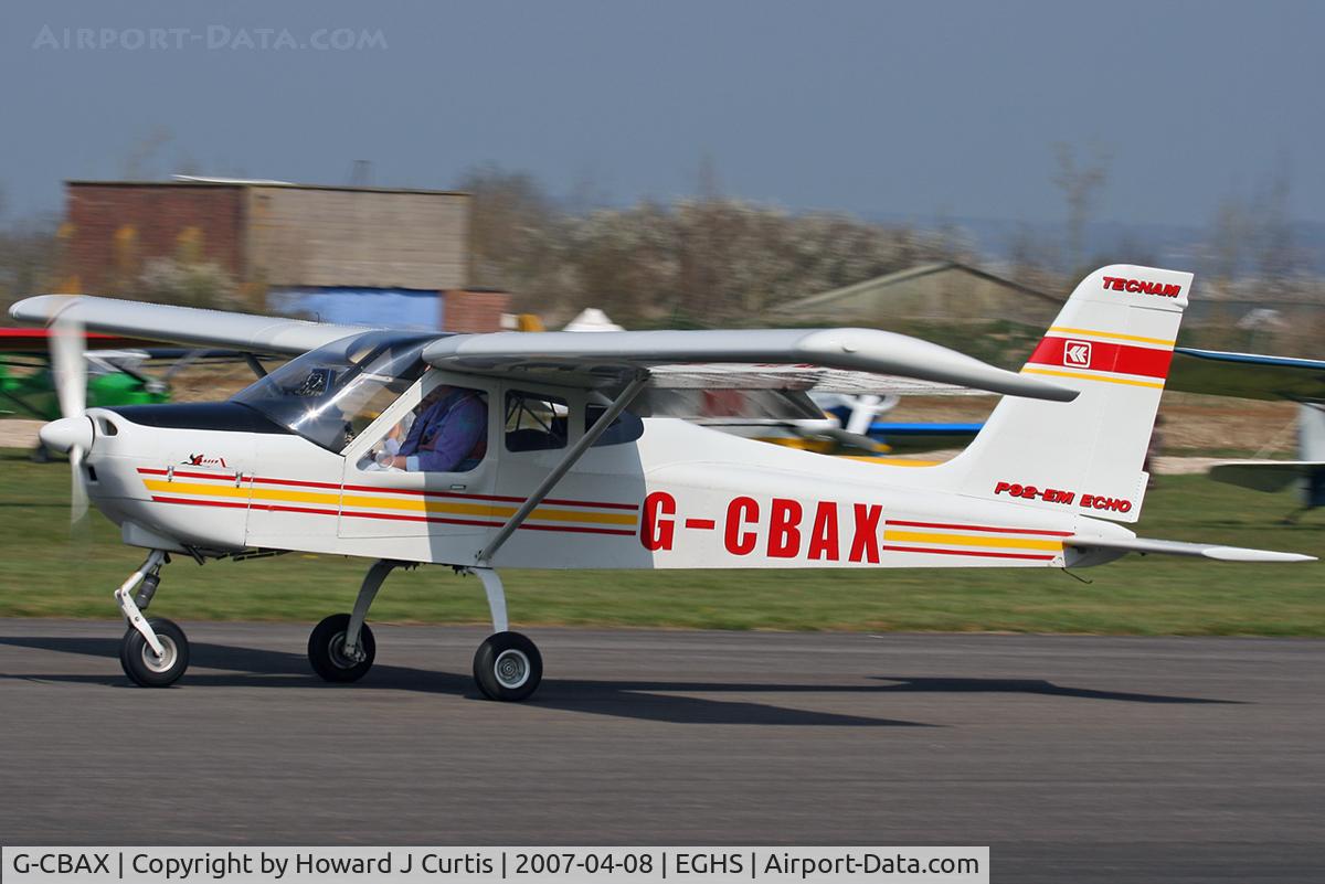 G-CBAX, 2001 Tecnam P-92EM Echo C/N PFA 318-13698, At the PFA fly-in. Privately owned.