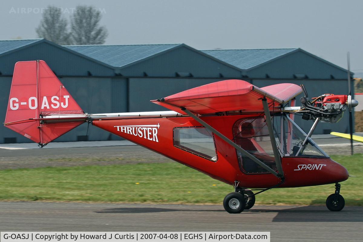 G-OASJ, 2003 Thruster T600N 450 C/N 0037-T600N-090, At the PFA fly-in. Privately owned.