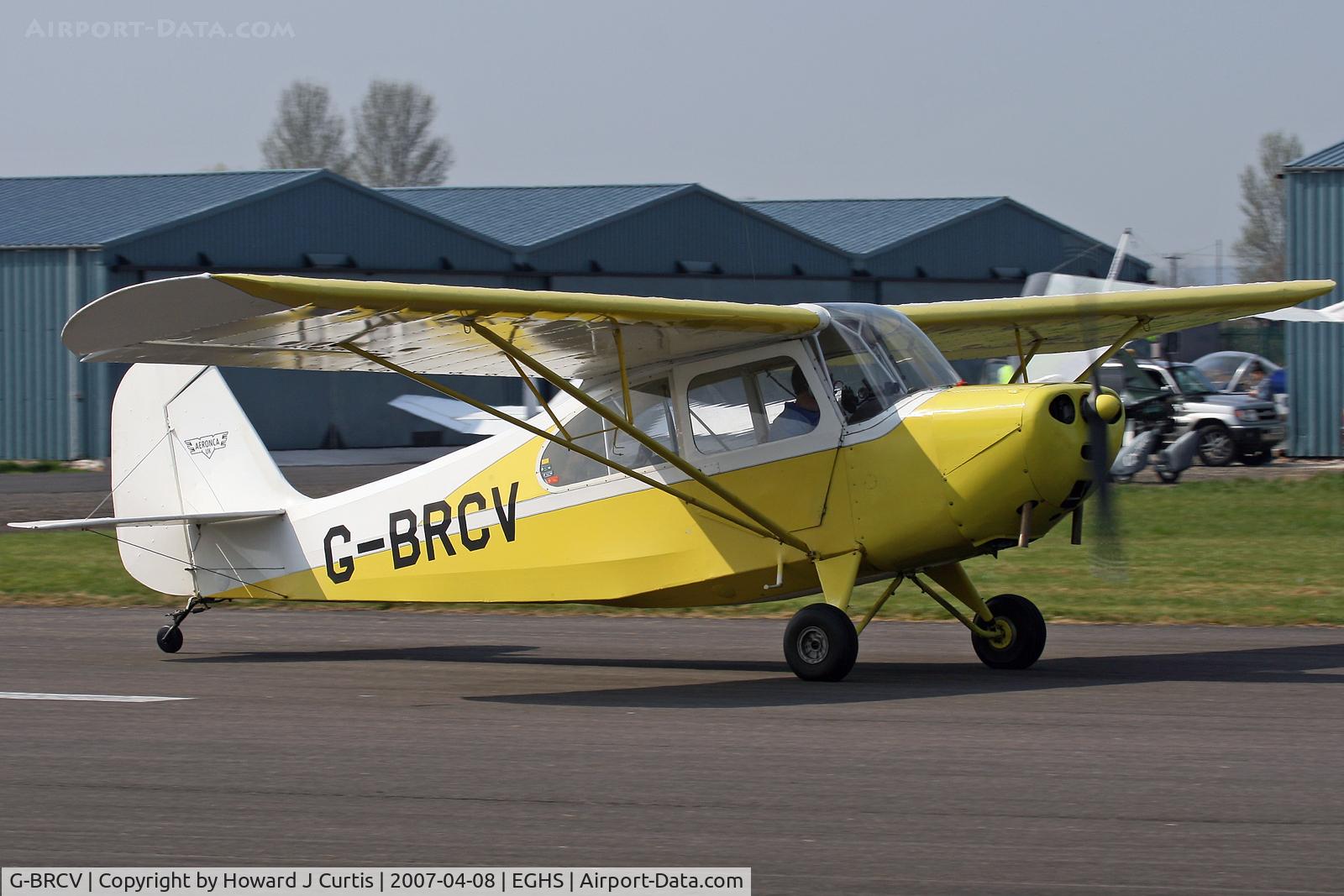 G-BRCV, 1945 Aeronca 7AC Champion C/N 7AC-282, At the PFA fly-in. Privately owned.