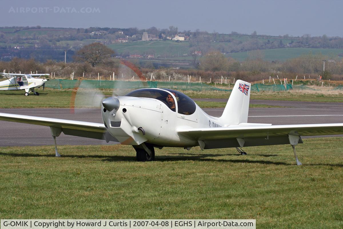 G-OMIK, 2001 Europa Monowheel C/N PFA 247-12991, At the PFA fly-in. Privately owned.