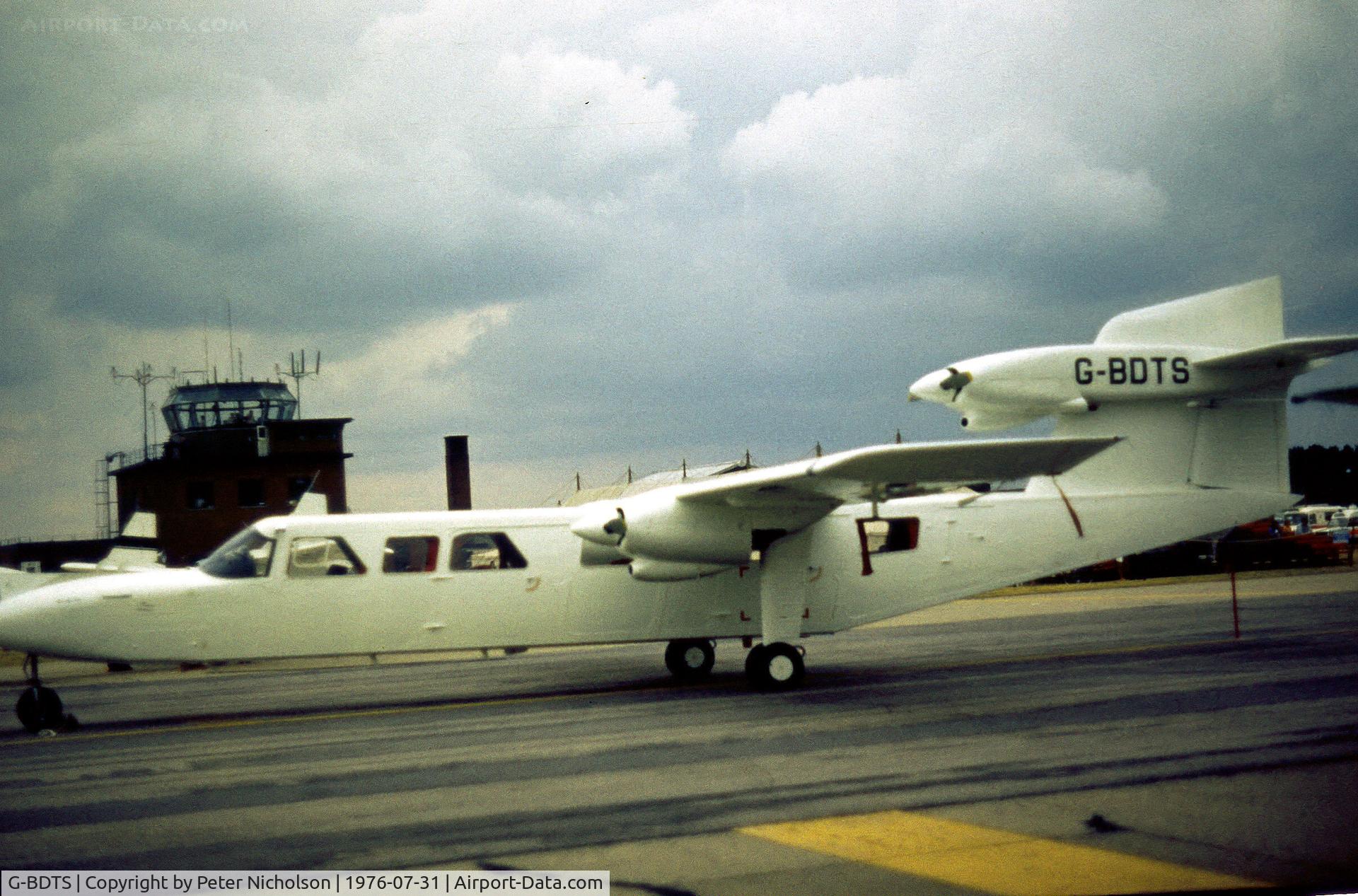 G-BDTS, 1976 Britten-Norman BN-2A Mk.III-2 Trislander C/N 1030, BN-2A Trislander on display at the 1976 Intnl Air Tattoo at RAF Greenham Common.