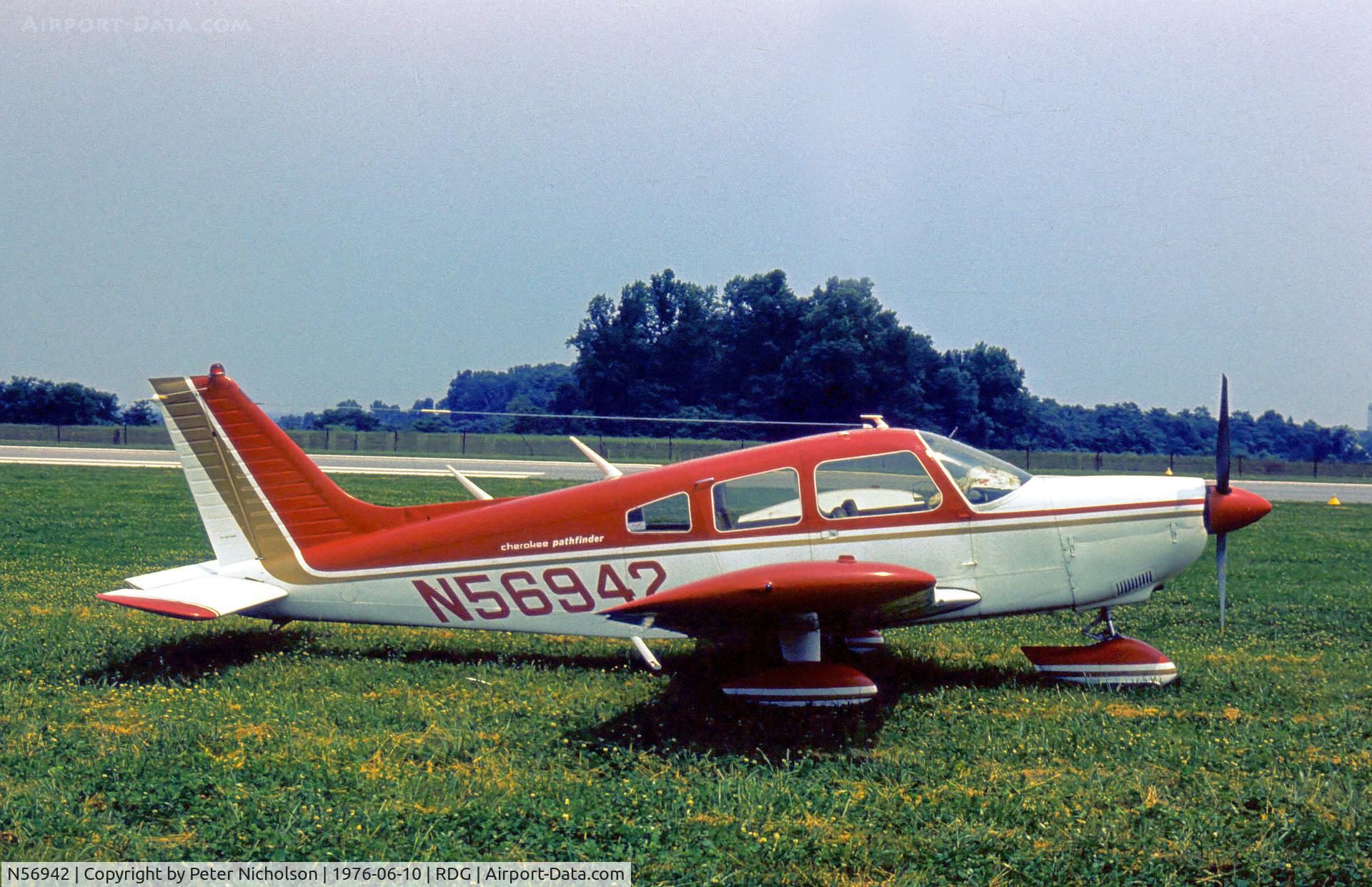 N56942, 1973 Piper PA-28-235 C/N 28-7410032, PA-28-235 Cherokee Pathfinder as seen at the 1976 Reading Airshow.