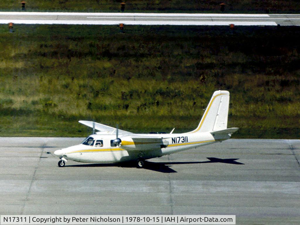 N17311, 1956 Aero Commander 680 C/N 680-452-122, Aero Commander 680 as seen at Houston in October 1978.